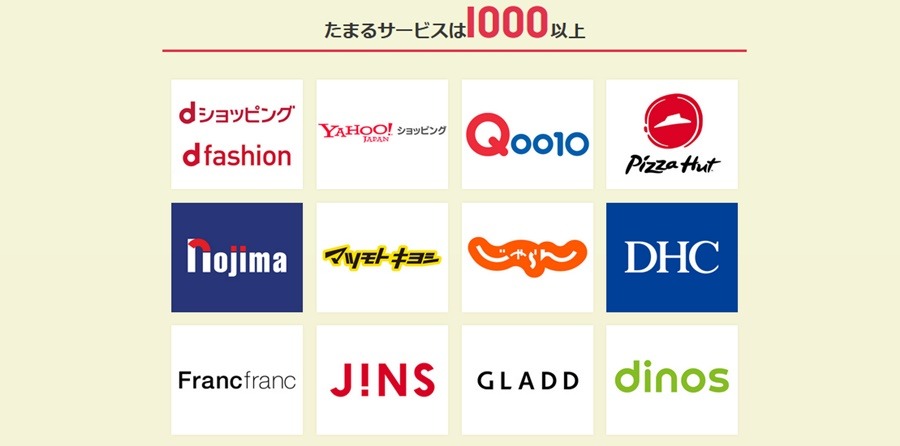 ネットショッピングにもｄポイント