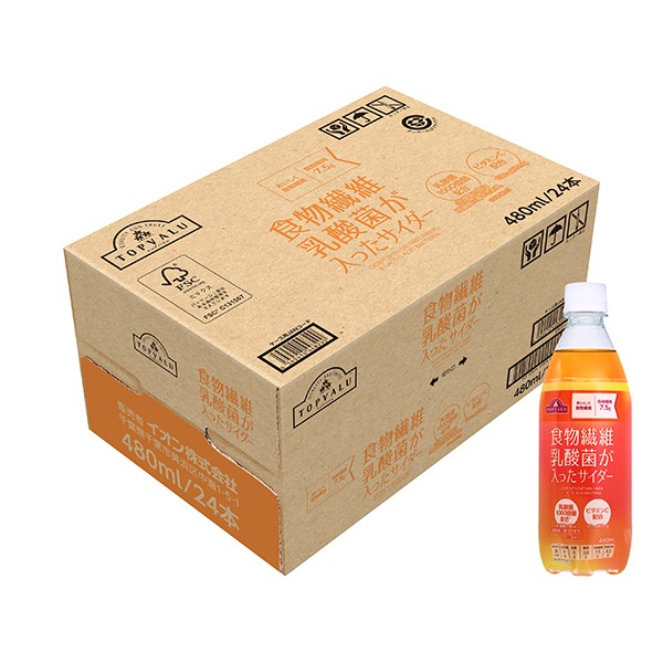 食物繊維乳酸菌が入ったサイダー